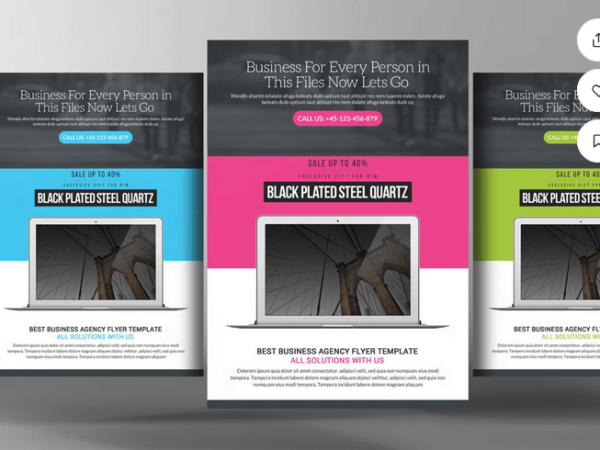 Annual Report Business Flyer PSD Design