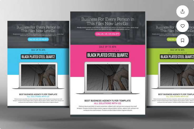 Annual Report Business Flyer PSD Design