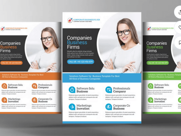 Annual Report Style Business Flyer PSD