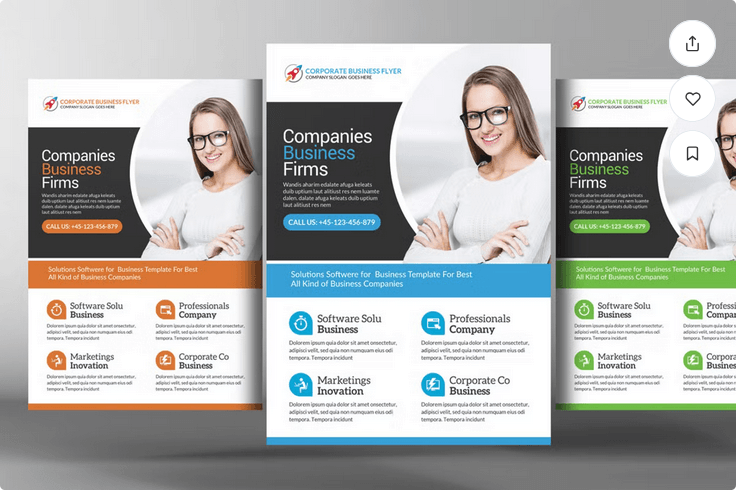 Annual Report Style Business Flyer PSD