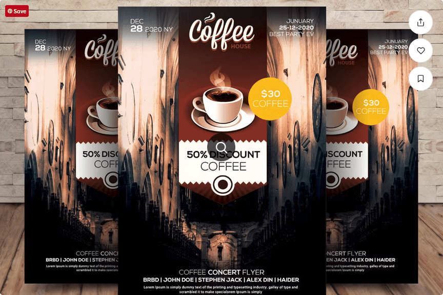 Artisan Coffee Roasters Flyer Design PSD