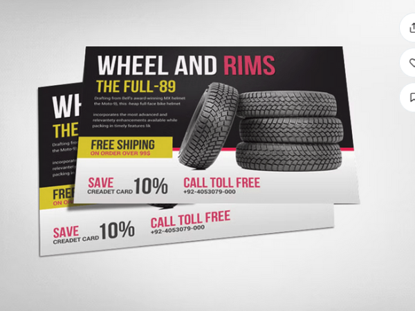 Auto Parts Flyer Template PSD