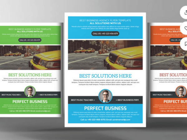 Automotive Business Flyer Template PSD