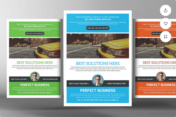 Automotive Business Flyer Template PSD