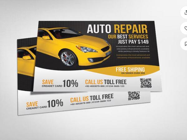 Automotive Flyer Template PSD