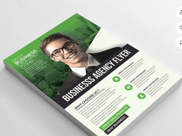 B2B Corporate Solutions Flyer Template - Clean & Clear