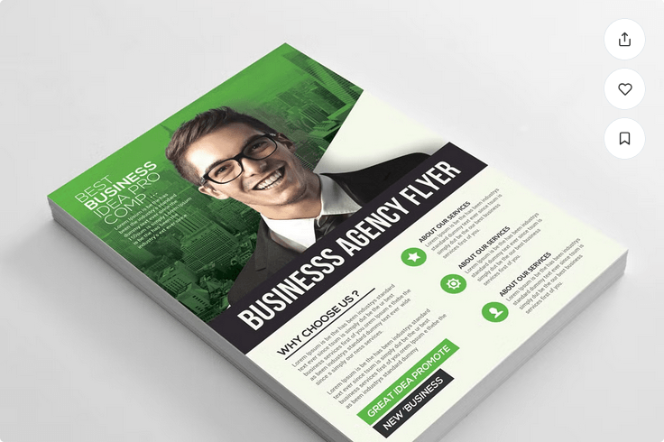 B2B Corporate Solutions Flyer Template - Clean & Clear