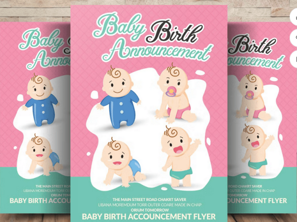 Babysitting Flyer Template PSD Design 2026