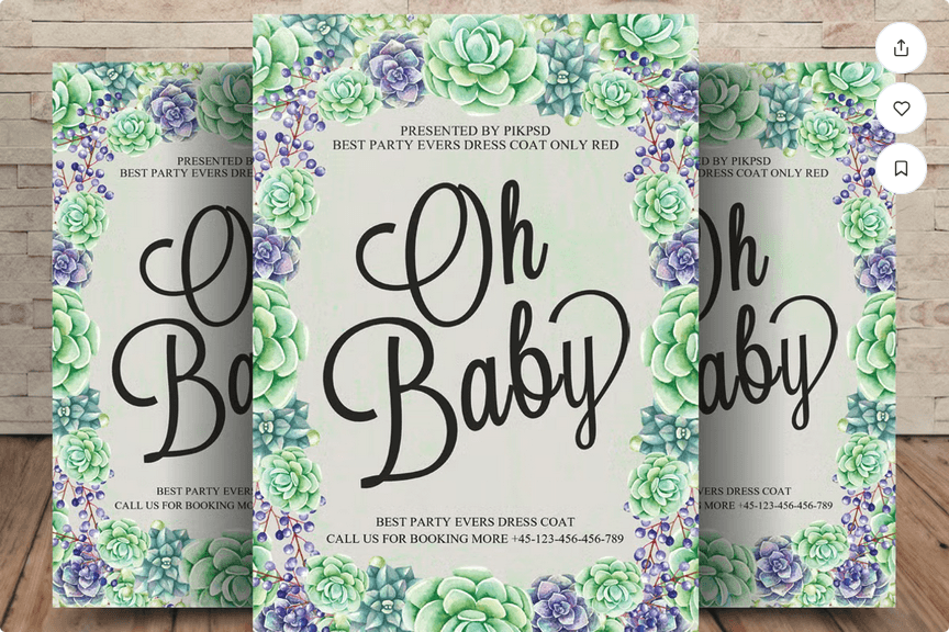 Babysitting Flyer Template PSD