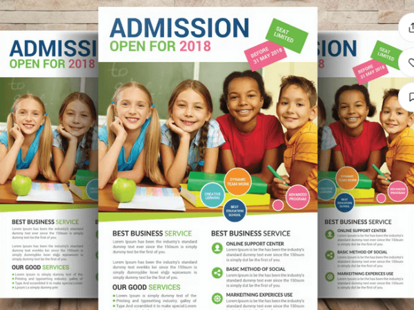Back to School Supply Drive Flyer Template PSD