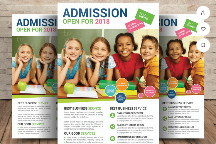 Back to School Supply Drive Flyer Template PSD