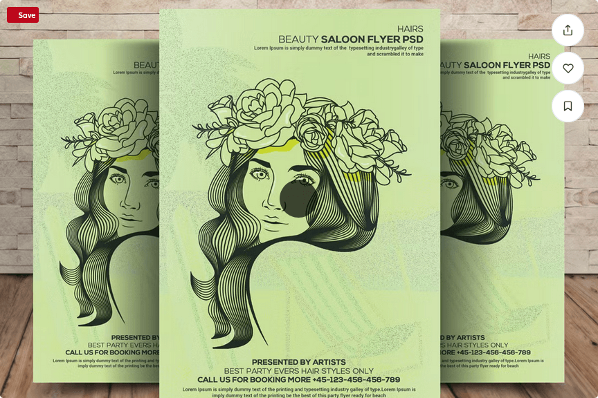 Barber Shop Flyer Template PSD File
