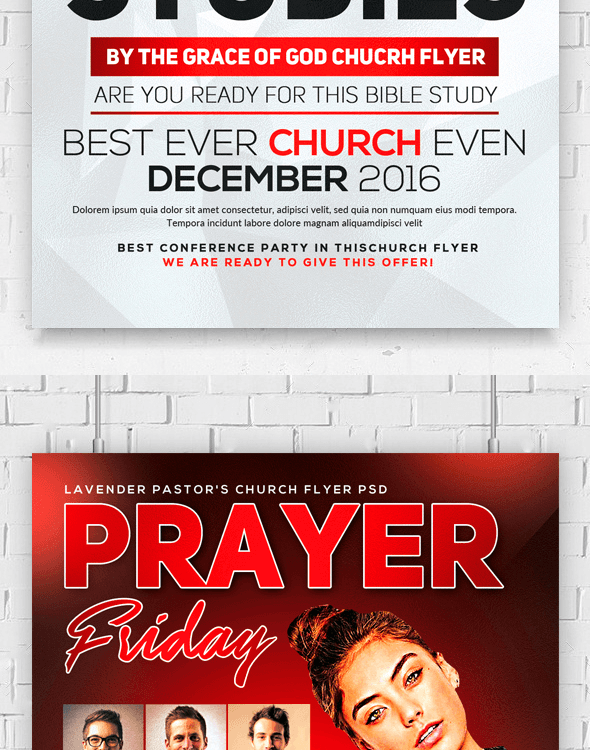 Bible Study PSD Flyer Template