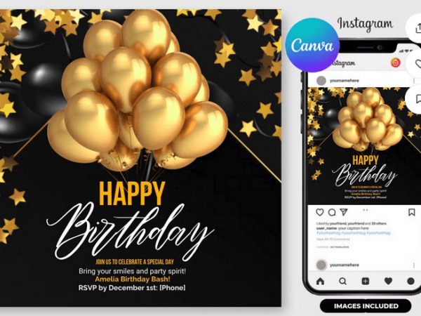 Birthday Party Flyer Template PSD