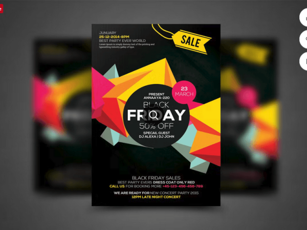 Black Friday Flyer Template PSD