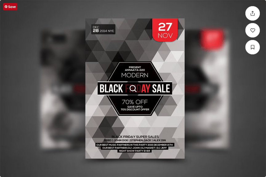 Black Friday Sales Flyer Template PSD
