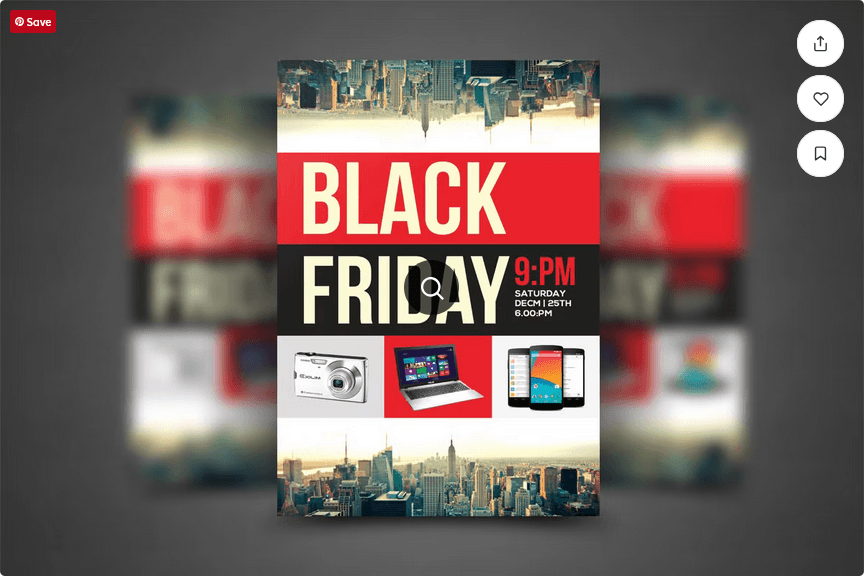 Black Friday Season Flyer Template PSD