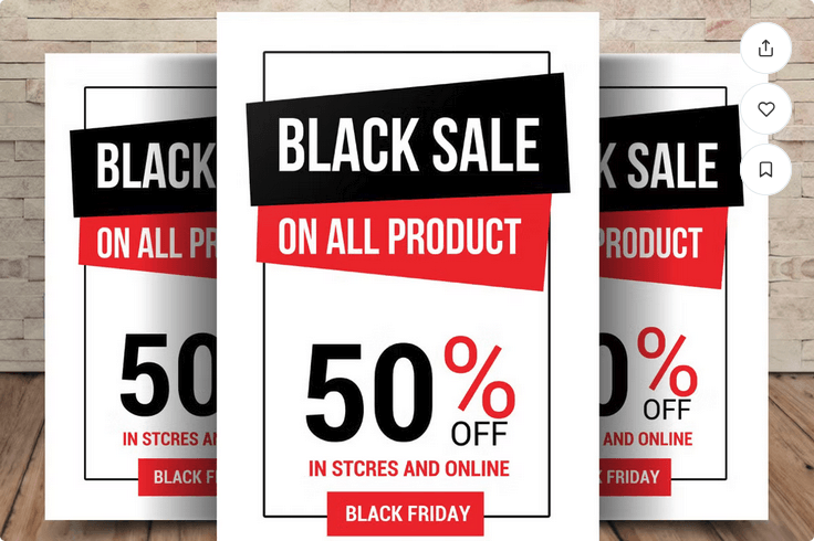 Black Friday Store Flyer Template PSD