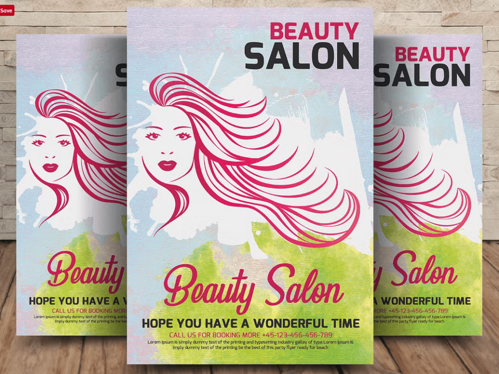 Bridal Beauty Salon Flyer PSD File
