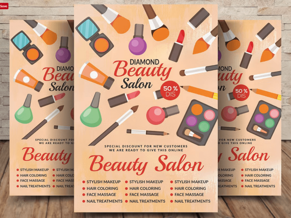 Bridal Beauty Salon Flyer PSD Template