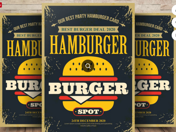 Burger Flyer Template PSD
