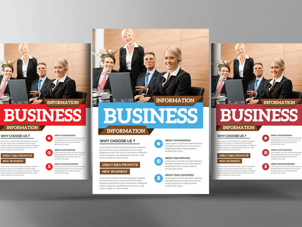 Business Promotion PSD Flyer Template