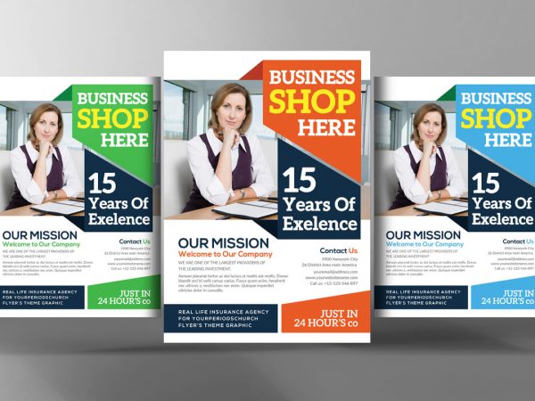 Business Shop PSD Flyer Template