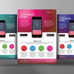 Business Solutions App Flyer PSD