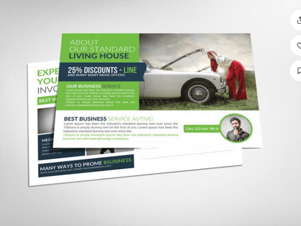 Car Rental Service Flyer Template PSD