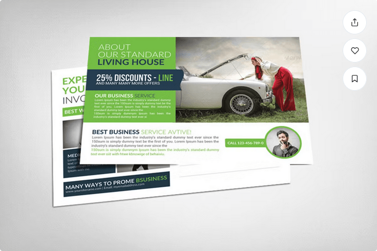 Car Rental Service Flyer Template PSD