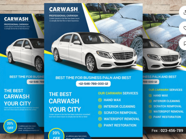 Car Wash Business Flyer Template