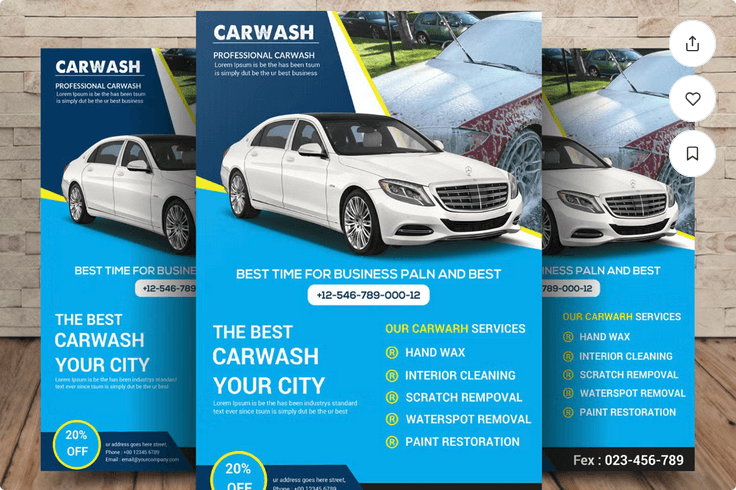 Car Wash Business Flyer Template