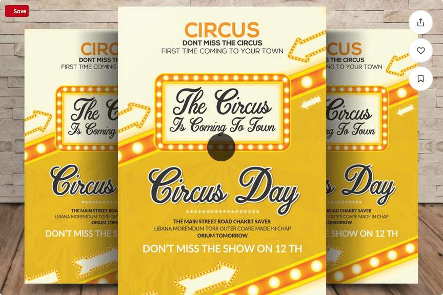 Carnival Circus Flyer Template PSD