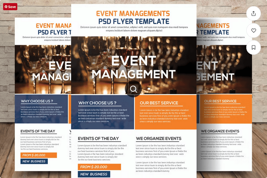 Catering Flyer Template PSD