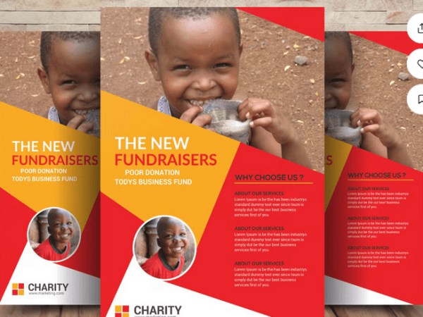 Charity Fundraisers Flyer PSD