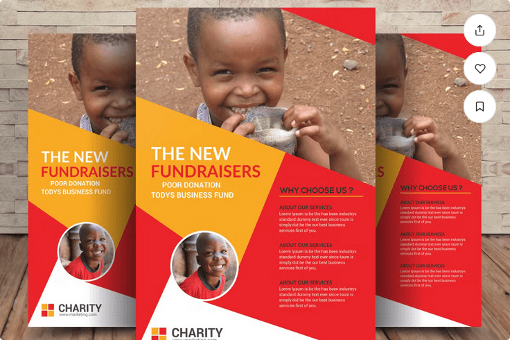 Charity Fundraisers Flyer PSD