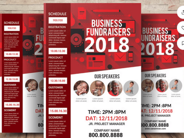 Charity Fundraisers Flyer Template