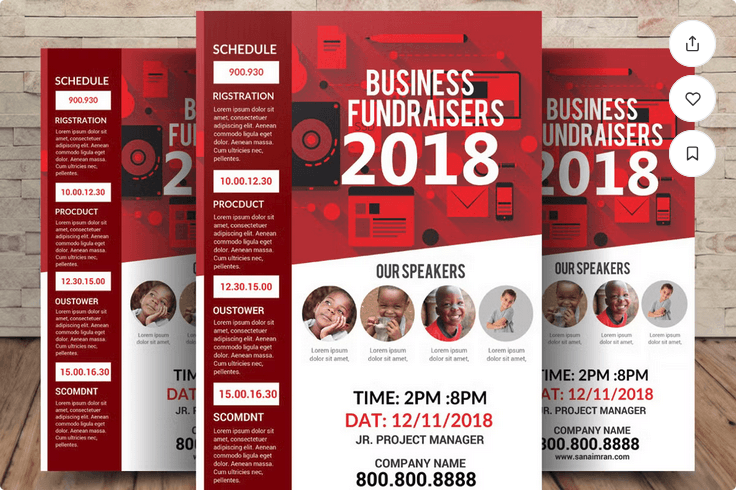 Charity Fundraisers Flyer Template