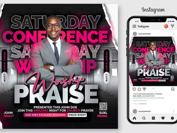 Church Conference PSD Flyer Template