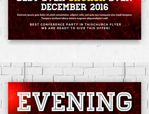 Church Evening PSD Flyer Template