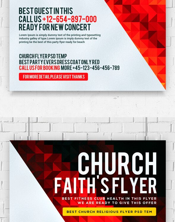 Church Faith PSD Flyer Template