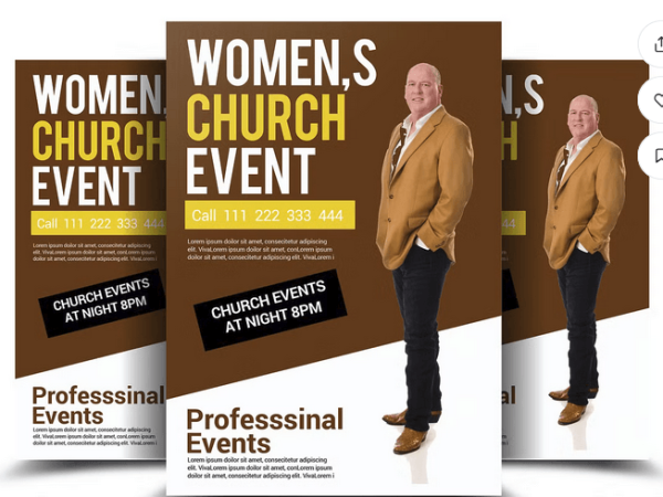 Church Funeral Flyer PSD Template