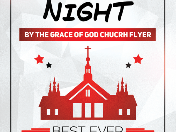 Church Prayer PSD Flyer Template Design