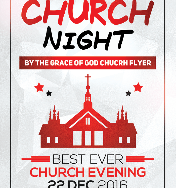 Church Prayer PSD Flyer Template Design