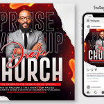 Church Service Flyer PSD Template File