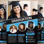 Class of 2026 Graduation Party Flyer Template PSD