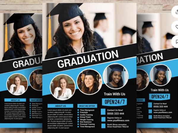 Class of 2026 Graduation Party Flyer Template PSD