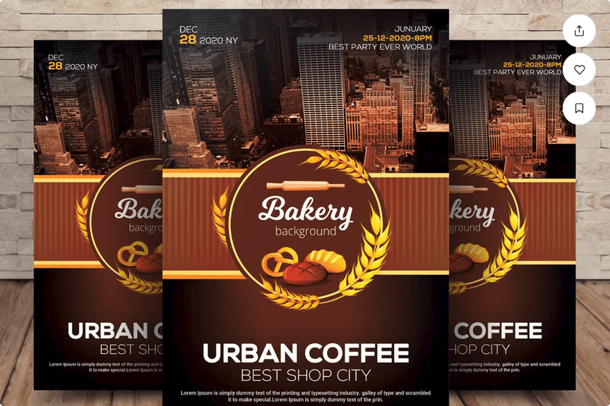Coffee Shop Grand Opening Flyer PSD