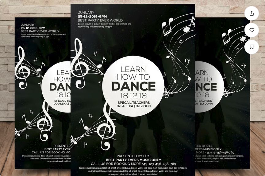 Contemporary Dance Workshop Flyer PSD Template