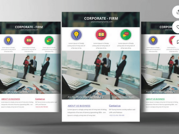 Corporate Agency Flyer Template PSD